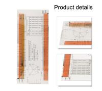 NiuLumea Caliper Measuring Ruler 3 Pack, Plastic Goniometer Divider Clinical Use, for Red and Blue Transparent for Scale Paper and Screen Measurements