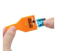 NiuLumea Car Fuse Tester and Puller - Adjustable Probe with Indicator Light, for Blade and Glass Fuses, for Orange (7x3.3x1.6cm)