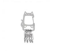 NiuLumea Compact S-Hook Carabiner Keychain, Rust Stainless Steel for Cat Quick Release Clip Camping Hiking Travel Accessories