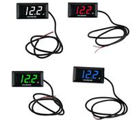 NiuLumea DC 12V LED Digital Volt Meter Display with LowHigh Voltage, Waterproof Car, for CARAVAN, for Motorcycle, for battery Voltage Monitor, Red