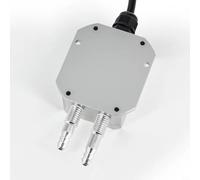 NiuLumea Differential Pressure Sensor Transmitter 4-20mA 0-2kPa for Range Robust Alloy Design Temp Compensation Air Duct Monitoring Silver(0-2KPa)