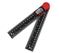 NiuLumea Digital Angle Finder Protractor 200mm with LCD Display, 0-360 Measuring for Range, 0.3 Accuracy, for Woodworking and DIY Projects, Black