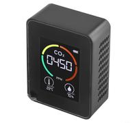 NiuLumea Digital Carbon Dioxide Meter and Air Quality Tester, 3-in-1 Detector with Thermometer Hygrometer, 28 Inch Display, Type- Charging Home Office(Black)