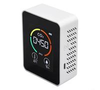 NiuLumea Digital Carbon Dioxide Meter and Air Quality Tester, 3-in-1 Detector with Thermometer Hygrometer, 28 Inch Display, Type- Charging Home Office(White)