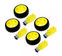 NiuLumea DIY Robot Car Project Kit with 4 for Plastic Tire Wheels and DC Gear Motors for Arduino, Distance Measurement and Speed Control