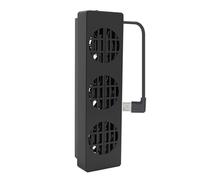 NiuLumea Efficient Cooling Fan for Nintendo Switch, USB Powered Ventilation Accessory, 13x16x4 cm, ABS Material, for Compact Design Long Gaming, Black
