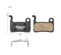 NiuLumea for Bicycle Disc Brake Pads, Semi-Metal Resin M375M395M415M446M515M6800, for HOPE, for SRAM, XOE7E9, BB5, ELIXIR E1-E9, Low Noise, Heat Dissipation, 1 Pair