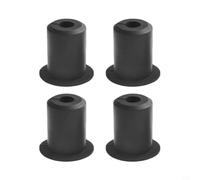 NiuLumea for Black Silicone Cable Pass Through Grommet, 4 Pack 34 Inch Split Wall Bushing, Flame Wire Organizer Home and Office Mounting