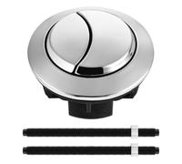 NiuLumea for Dual Flush Toilet Button for Replacement Standard Tanks, ABS Push Switch with Adjustable Rod, Black, 9.2 x 4.8 cm