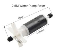 NiuLumea For Lay Z Spa Water Pump Impeller with Ceramic Shaft and Seal Kit C Compatible with Rotor Pumps, 3 Sizes (2.5m/3.2m/3.5m Head), Includes Stainless Steel Shaft & End