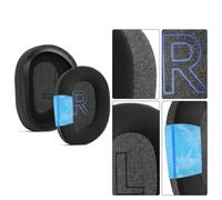 NiuLumea for Memory Foam Earpads for Logitech G522 Lightspeed Headphones, for Soft Protein Leather for Replacement Enhanced Comfort Black