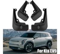 NiuLumea Front and Rear Mud Flaps EV9, 4Pcs ABS Black Car Mudguards, Direct Installation, Protects Against Mud, Debris and Stone Chips