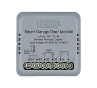 NiuLumea Garage for Door Opener Switch for Alexa and Home, ZigBee Tuya App Remote Control, Timer Scheduling, Real-time Alerts, Grey