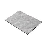 NiuLumea Grey Diatomaceous Earth Countertop Drying Mat, Absorbent Kitchen Dish Drainer with Non-Slip Base, Wipe Clean Pad