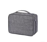 NiuLumea Grey Travel Gadget Pouch 24.5cm For Power Banks Earphones(Gray) | Made of polyester Oxford cloth, wear-resistant, water-repellent exterior, soft inner lining, protects against scratches
