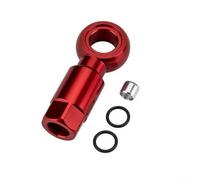 NiuLumea Hydraulic Disc Brake Barb Olive Kit, Stainless Steel Anodized Aluminum for SLX for XT for XTR Hose Connector for Brake Line Repair Customizing(Red)