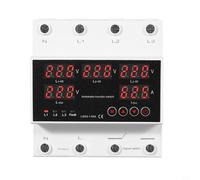 NiuLumea Industrial 63A 3-Way Automatic Transfer Switch, Customizable Priority Mains Inverter, Overload and Voltage for Protection with Digital Display
