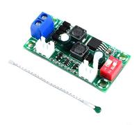 NiuLumea Industrial DC Fan Controller Board with for Auto Temp Control, 4-Level Adjustment 5V-30V DC and 4V-20V AC, Compact 50mm x 25mm Cooling Module with 10K Sensor Probe(12V)