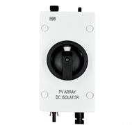 NiuLumea IP66 32A 1000V Solar PV Isolator Switch DC Disconnect with Integrated Connectors, Weatherproof Quick Break Outdoor Rooftop Installation(2P)