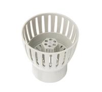 NiuLumea Koi Pond Drain Skimmer for Maintenance and Efficient for Water Control, Adjustable Height and Swing Angle, Enlarged Debris Collection Cup, White ABS Build