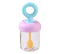 NiuLumea Leak Proof 500ml Salad Cup with Spoon, Portable Yogurt & Fruit Container Handheld Breakfast Cup for Meals (purple)