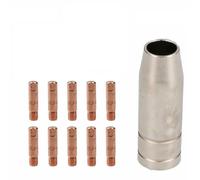 NiuLumea MB15 MIG Welder Spare Parts Kit Clarke SIP MIG130 140 200, 15AK Torch Tips Nozzle Shroud Holder 06mm 08mm 10mm 11 Pieces