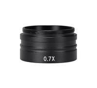 NiuLumea Microscope Objective Lens 0.3X/0.5X/0.7X/2.0X for Barlow Stereo Microscope with 42mm Thread, Aluminum Alloy Mounting for C-Mount Camera, FMC Coated Optical Lens