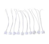 NiuLumea MR16 Lamp Holder Socket 10 Pack 12V G4 G53 G635 Ceramic Base High Temp Wire Connector Halogen Downlights