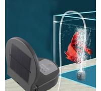 NiuLumea Multi Mode Solar Oxygen Pump for Fish for Tank Aerator Outdoor Portable with 3 Adjustable Modes and Built-in 2600mAh Battery, 1 Set