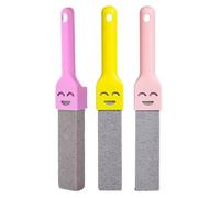 NiuLumea Natural Pumice Stone Toilet Cleaner with Handle, Removes Stains, Rust and Scale from Toilets, Sinks, Bathtubs, Tiles, Suitable for Bathroom, Kitchen, Garden and Pool Cleaning, Purple