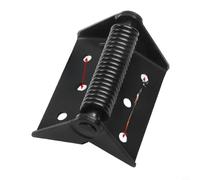 NiuLumea No Drill Spring for Door Closer Automatic Hinge for Heavy Duty for Wood Doors Left or Right Hand Open Silent Close Silver 21cm(D)