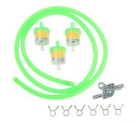 NiuLumea Petrol Tap Valve Switch for 50cc to 150cc Engine(Green) | Long-lasting rubber inner/outer, nylon reinforcement, 4mm ID, resists fuel damage