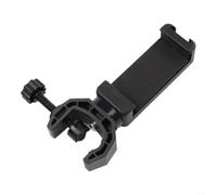 NiuLumea Phone Stand Mount Tripod Bracket 360 Rotatable Holder for Smartphones 6-9cm Wide - Black Plastic Desk Accessory