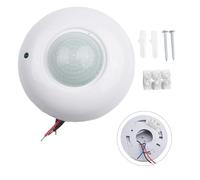 NiuLumea PIR Ceiling Occupancy Motion Sensor Switch, for 360°Detection, 6m for Range, Infrared Home Intelligent for Lighting, 110-240V AC, White