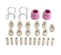 NiuLumea Plasma Cutter Consumables Kit 26 PCS, AG60SG55WSD-60P, Includes Nozzles Electrodes Wire Guides Shield Cups, Copper and Ceramic Materials, Plasma Cutting Torch Tips