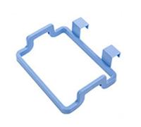 NiuLumea Plastic Hanging Storage Rack Kitchen, Bathroom, Cabinet Over for Door Organizer Holder Trash Bags, Rags, 18.5 x 14 x 4.5 cm, 35g, White/Blue/Green/Pink