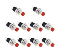NiuLumea Push Button Switch Normally Closed Momentary On Off Switch for DIY Projects and Modeling 10 or 20 Pcs