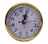 NiuLumea Quartz Clock Movement Insert DIY Clock Repair, Silent Movement with Gold Trim, 65mm/80mm/90mm/105mm/110mm Diameter, AA/AAA Battery