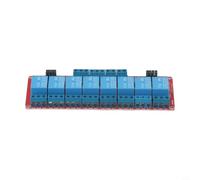 NiuLumea Relay Module 8 Channel 5V 12V 24V Optocoupler Isolated High Low Level Trigger 10A Switching for PLC IoT Development(5V)