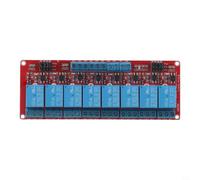 NiuLumea Relay Module 8 Channel 5V 12V 24V Optocoupler Isolated High Low Level Trigger 10A Switching for PLC IoT Development(24V)