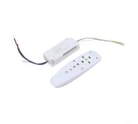 NiuLumea Remote Control 2.4G LED Driver, Power Dimmer Transformer 2 LED Ribbons 24-80W, Stepless Dimming, Simple Setup, White