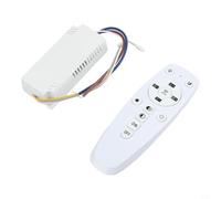 NiuLumea Remote Control 2.4G LED Driver, Power Dimmer Transformer 2 LED Ribbons 24-80W, Stepless Dimming, Simple Setup, White