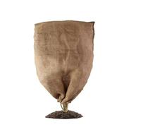 NiuLumea Reusable Burlap Plant Cover Bags with Drawstring for Frost for Protection and Storage, 60x80cm/80x100cm/80x120cm/120x180cm, Earthy Yellow