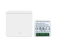NiuLumea RF433MHz Switch, 16A Remote Control Switch Fan and Light, 100V-240V AC, IP65 Rated, White