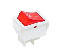 NiuLumea Rocker Switch 16A 240V 20A 125V Red ON-OFF Double Pole 4-Pin Illuminated for 30 x 22mm Panel Mount