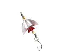 NiuLumea Rotating Flying Fish Lure 3.8g 6.8cm, 360 Rotating Flash Bait with High-Reflection Saltwater Fishing, Metal Alloy Spinner Spoon in BlueYellowWhiteOrangePurple