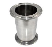 NiuLumea Sanitary Pipe Fitting Reducer, 304 Stainless Steel Tri Clamp Ferrule 25" x 4" Pipes, Concentric Reducer for Water Oil Beverage Dairy Applications