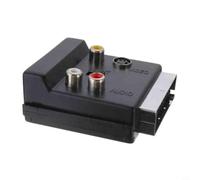 NiuLumea SCART to S-Video Adapter with Input Output Switch, 21 Pin Composite Video Converter DVD Recorder TV