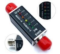 NiuLumea Shortwave SWR Meter with for M Interface, 3-30MHz LED Indicator Ham Radio, 50W Max Power, for Black