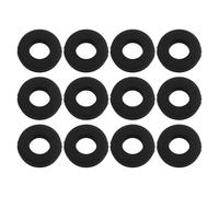 NiuLumea Silicone Tennis Racket Vibration Dampeners 12 Pcs - Shock Absorber for Tennis and Squash Racquets, Multi-Colored Set (for Black, White, Yellow, for Orange, Green)